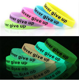 Silikonarmband fluoreszierend bedrucken, Art.-Nr. 291160