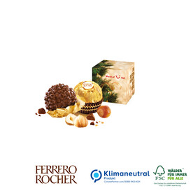 &amp;quot;Werbe-Würfel&amp;quot; mit Ferrero Rocher, 1er, Klimaneutral, FSC®-zertifiziert bedrucken, Art.-Nr. 91024