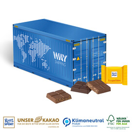 Präsent &amp;quot;Weihnachts-Container&amp;quot;, Klimaneutral, FSC®-zertifiziert bedrucken, Art.-Nr. 91457