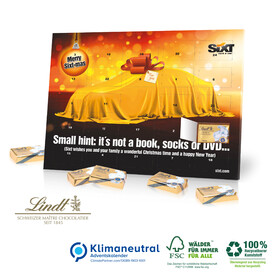 Tisch-Adventskalender Lindt &amp;quot;Select Edition&amp;quot;, Klimaneutral, FSC®-zertifiziert bedrucken, Art.-Nr. 95314