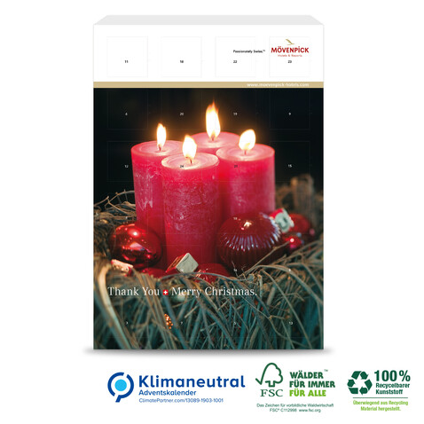 Adventskalender &quot;Universal&quot;, Klimaneutral, FSC®-zertifiziert bedrucken, Art.-Nr. 95350