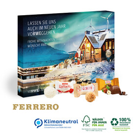 Wand-Adventskalender Ferrero, Klimaneutral, FSC®-zertifiziert bedrucken, Art.-Nr. 95356