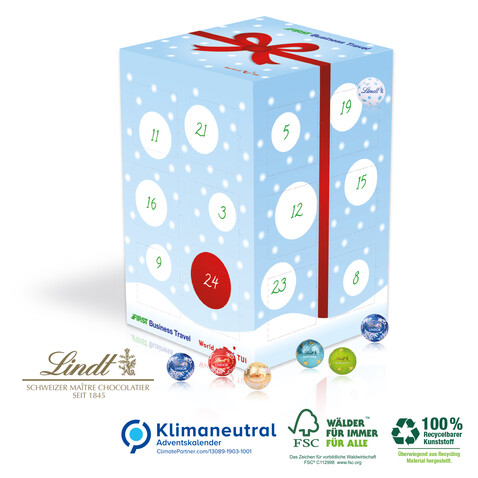 Adventskalender Cube &quot;XL&quot;, Klimaneutral, FSC®-zertifiziert bedrucken, Art.-Nr. 95371