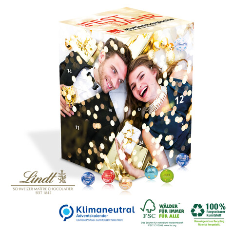 Adventskalender Cube &quot;XL&quot;, Klimaneutral, FSC®-zertifiziert bedrucken, Art.-Nr. 95371