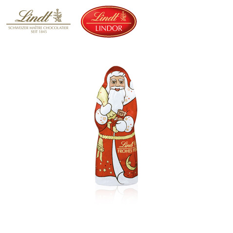 Schokokarte &quot;Business&quot; mit Lindt Weihnachtsmann, Klimaneutral, FSC®-zertifiziert bedrucken, Art.-Nr. 95457