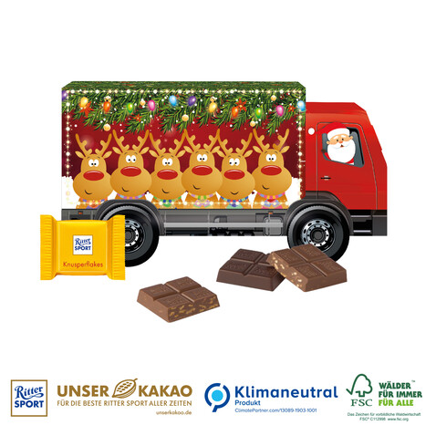 Präsent &quot;Weihnachts-Express&quot;, Klimaneutral, FSC®-zertifiziert bedrucken, Art.-Nr. 95483