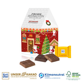 Präsent &amp;quot;Weihnachtshaus&amp;quot;, Klimaneutral, FSC®-zertifiziert bedrucken, Art.-Nr. 95485