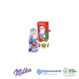 Milka Weihnachtsmann, 15 g, Klimaneutral, FSC®-zertifiziert bedrucken, Art.-Nr. 95499