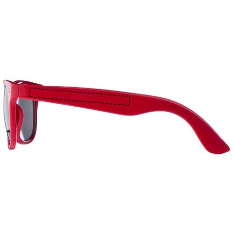 Sun Ray Sonnenbrille, rot bedrucken, Art.-Nr. 10034502