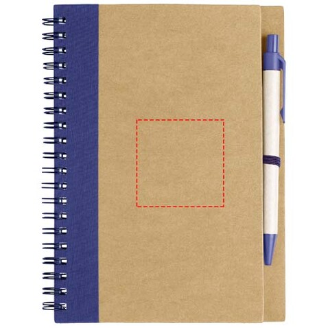 Priestly A6 Recycling Notizbuch mit Stift, natur, navy bedrucken, Art.-Nr. 10626802