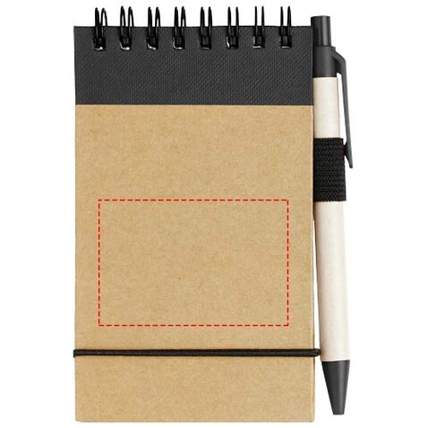 Zuse A7 Recycling Notizblock mit Stift, natur, schwarz bedrucken, Art.-Nr. 10626901