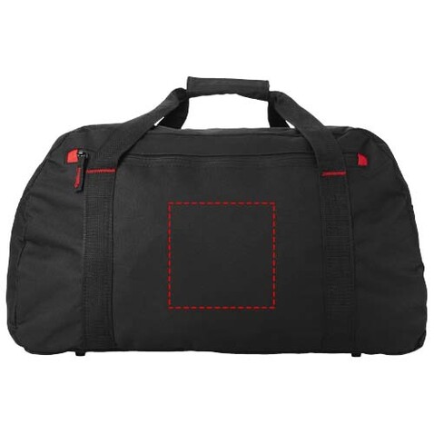 Vancouver Reisetasche 35L, schwarz, rot bedrucken, Art.-Nr. 11942700