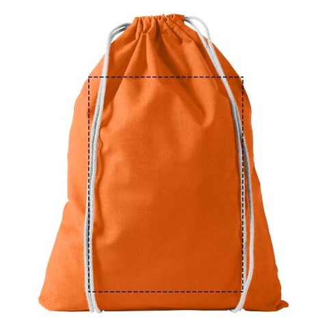 Oregon 100 g/m² Premium Turnbeutel 5L, orange bedrucken, Art.-Nr. 12011306