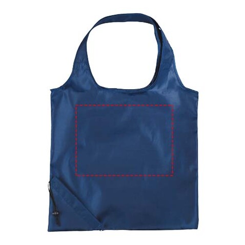 Bungalow faltbare Polyester Tragetasche 7L, navy bedrucken, Art.-Nr. 12011901