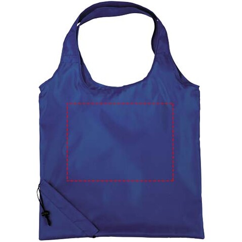 Bungalow faltbare Polyester Tragetasche 7L, royalblau bedrucken, Art.-Nr. 12011907