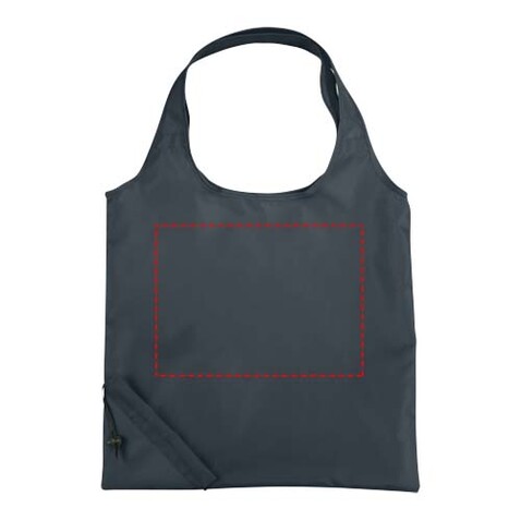 Bungalow faltbare Polyester Tragetasche 7L, kohle bedrucken, Art.-Nr. 12011908