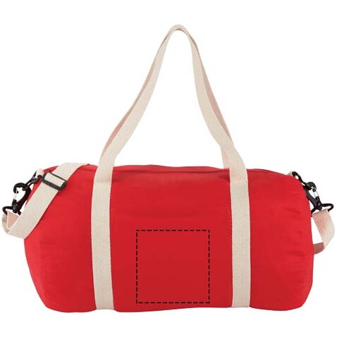 The Cotton Barrel Reisetasche 25L, rot bedrucken, Art.-Nr. 12019502