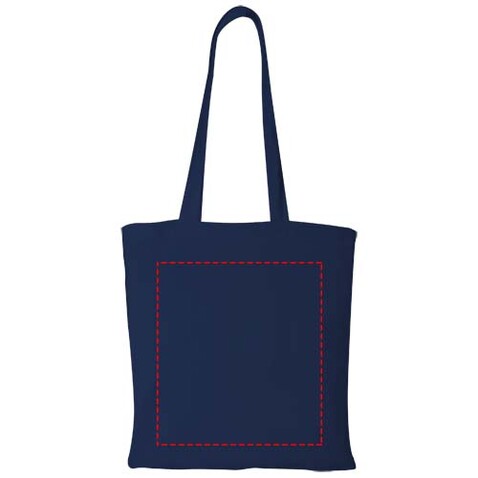 Peru 180 g/m² Baumwoll Tragetasche 7L, navy bedrucken, Art.-Nr. 12033202