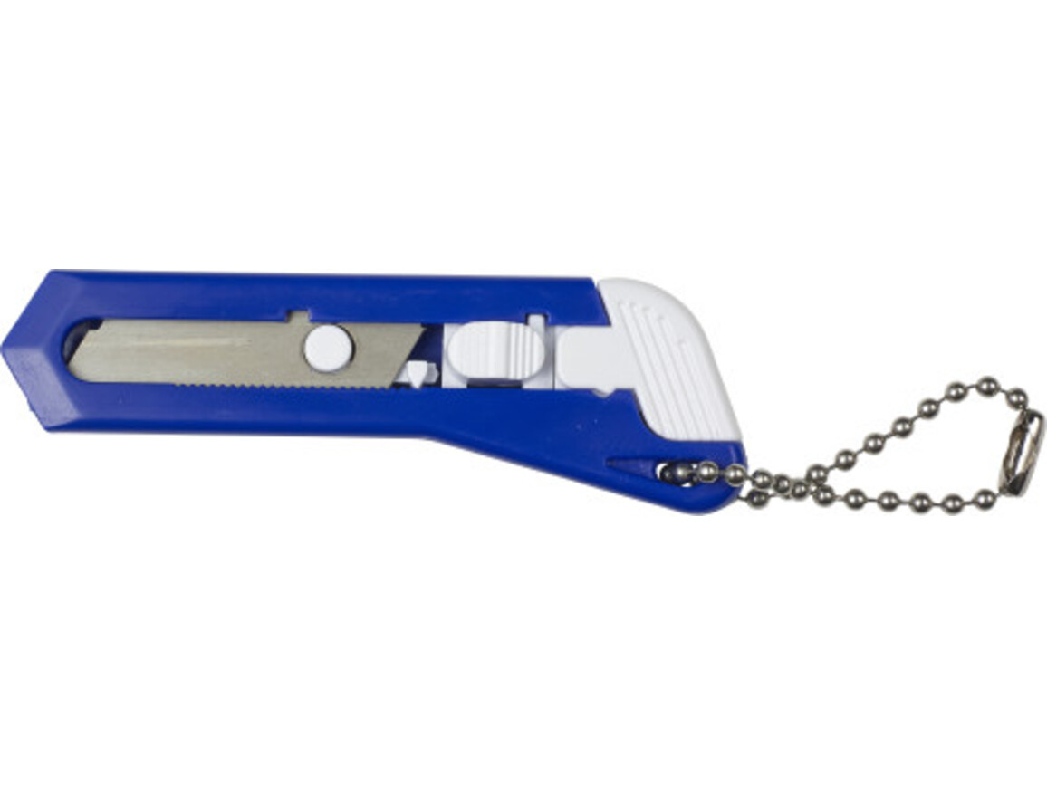 Kleines Cuttermesser 'Cut It' aus Kunststoff – Blau bedrucken, Art.-Nr. 005999999_8368