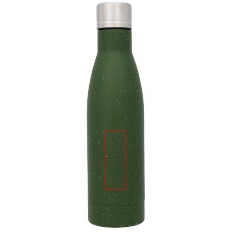 Vasa Kupfer-Vakuum Isolierflasche, gesprenkelt, 500 ml, grün bedrucken, Art.-Nr. 10051803