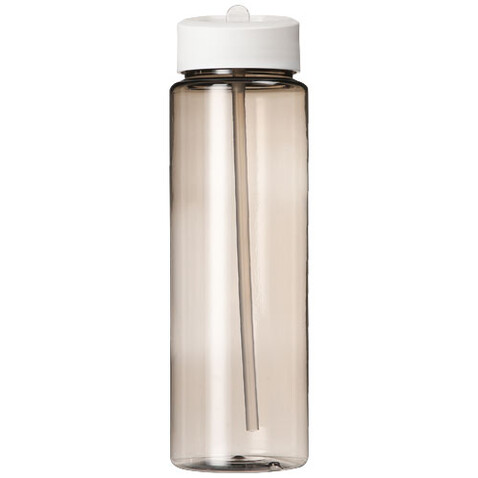 H2O Active® Vibe 850 ml Sportflasche mit Ausgussdeckel, kohle, weiss bedrucken, Art.-Nr. 21009603