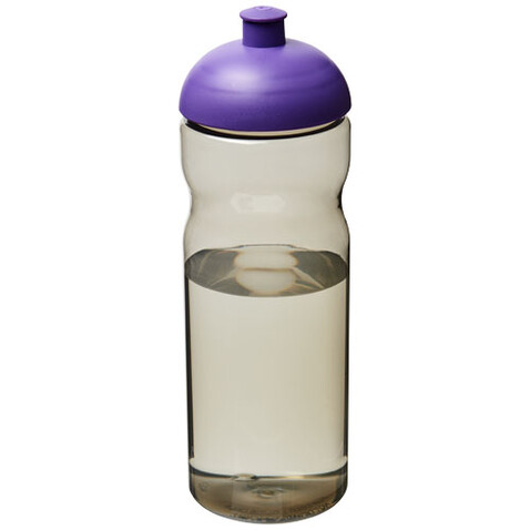 H2O Active® Eco Base 650 ml Sportflasche mit Stülpdeckel, kohle, lila bedrucken, Art.-Nr. 21009809