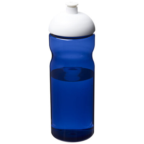 H2O Active® Eco Base 650 ml Sportflasche mit Stülpdeckel, blau, weiss bedrucken, Art.-Nr. 21009813