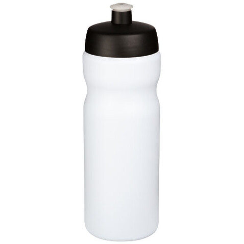 Baseline® Plus 650 ml Sportflasche, weiss, schwarz bedrucken, Art.-Nr. 21068400