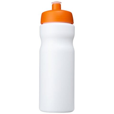 Baseline® Plus 650 ml Sportflasche, weiss, orange bedrucken, Art.-Nr. 21068407
