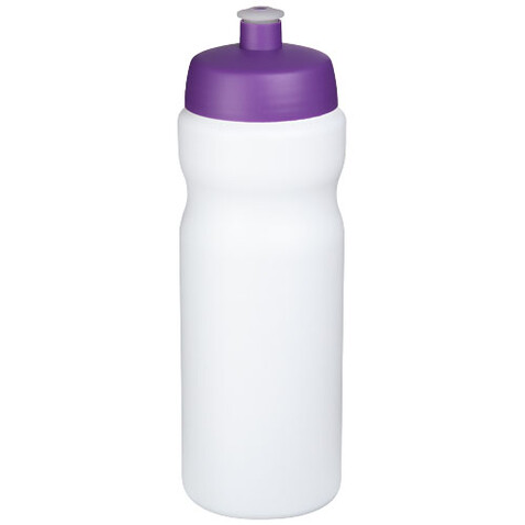 Baseline® Plus 650 ml Sportflasche, weiss, lila bedrucken, Art.-Nr. 21068409