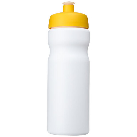 Baseline® Plus 650 ml Sportflasche, weiss, gelb bedrucken, Art.-Nr. 21068410