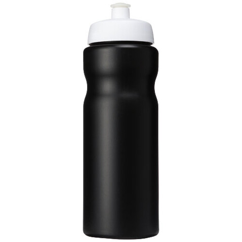 Baseline® Plus 650 ml Sportflasche, schwarz, weiss bedrucken, Art.-Nr. 21068412