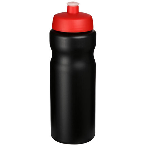 Baseline® Plus 650 ml Sportflasche, schwarz, rot bedrucken, Art.-Nr. 21068414 Baseline® Plus 650 ml Sportflasche, schwarz, rot bedrucken, Art.-Nr. 21068414