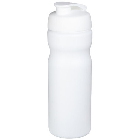 Baseline® Plus 650 ml Sportflasche mit Klappdeckel, weiss bedrucken, Art.-Nr. 21068501