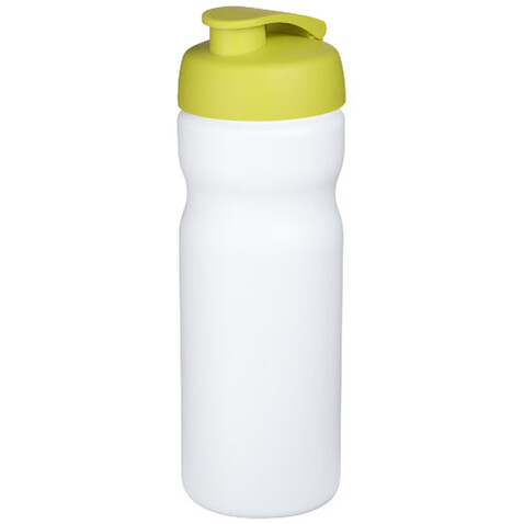 Baseline® Plus 650 ml Sportflasche mit Klappdeckel, weiss, limone bedrucken, Art.-Nr. 21068504 Baseline® Plus 650 ml Sportflasche mit Klappdeckel, weiss, limone bedrucken, Art.-Nr. 21068504