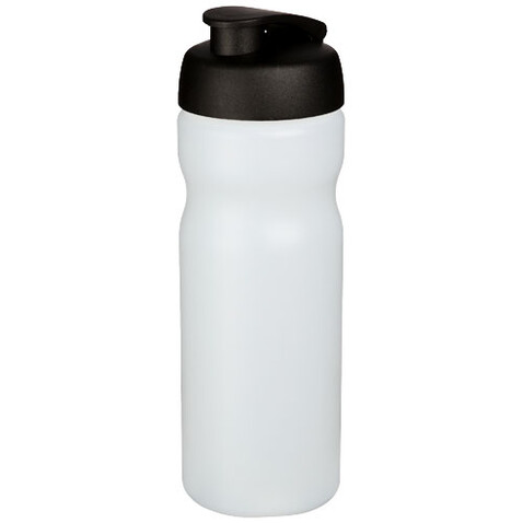 Baseline® Plus 650 ml Sportflasche mit Klappdeckel, transparent, schwarz bedrucken, Art.-Nr. 21068515 Baseline® Plus 650 ml Sportflasche mit Klappdeckel, transparent, schwarz bedrucken, Art.-Nr. 21068515
