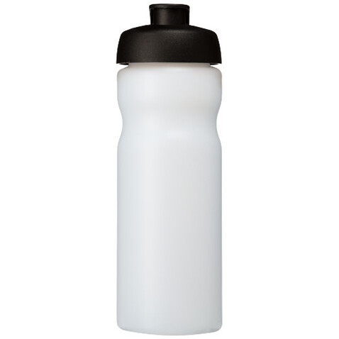 Baseline® Plus 650 ml Sportflasche mit Klappdeckel, transparent, schwarz bedrucken, Art.-Nr. 21068515 Baseline® Plus 650 ml Sportflasche mit Klappdeckel, transparent, schwarz bedrucken, Art.-Nr. 21068515