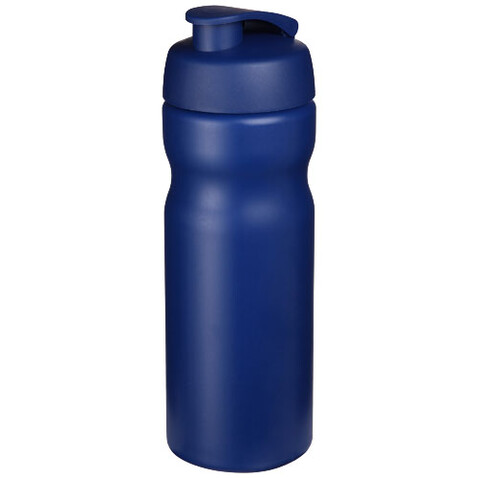 Baseline® Plus 650 ml Sportflasche mit Klappdeckel, blau bedrucken, Art.-Nr. 21068519