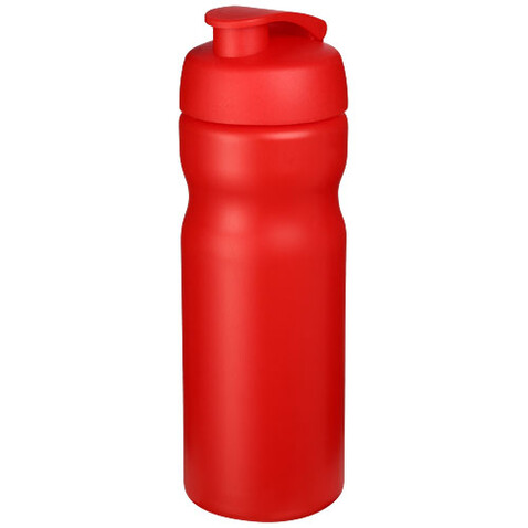 Baseline® Plus 650 ml Sportflasche mit Klappdeckel, rot bedrucken, Art.-Nr. 21068520