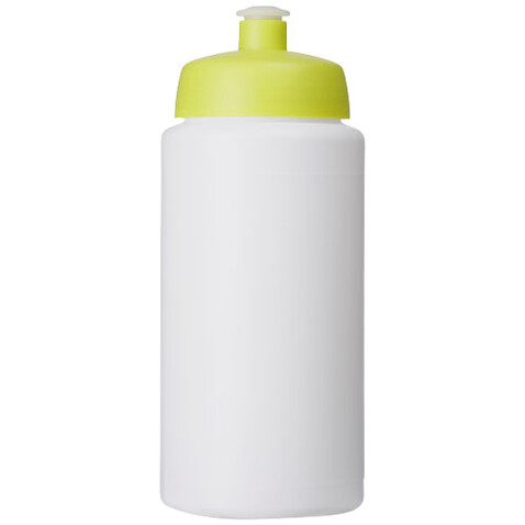 Baseline® Plus grip 500 ml Sportflasche mit Sportdeckel, weiss, limone bedrucken, Art.-Nr. 21068704