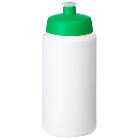 Baseline® Plus grip 500 ml Sportflasche mit Sportdeckel, weiss, grün bedrucken, Art.-Nr. 21068706 Baseline® Plus grip 500 ml Sportflasche mit Sportdeckel, weiss, grün bedrucken, Art.-Nr. 21068706