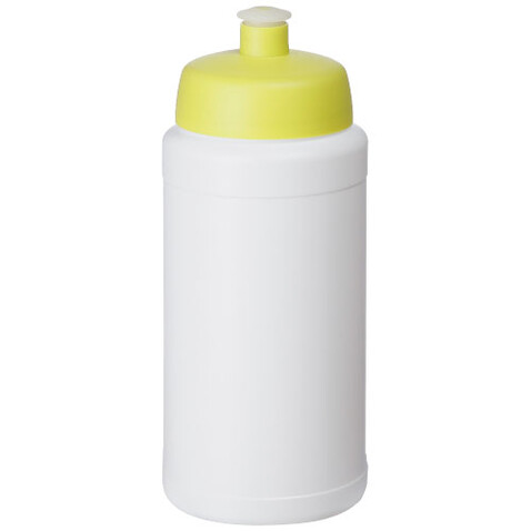 Baseline® Plus 500 ml Flasche mit Sportdeckel, weiss, limone bedrucken, Art.-Nr. 21068804