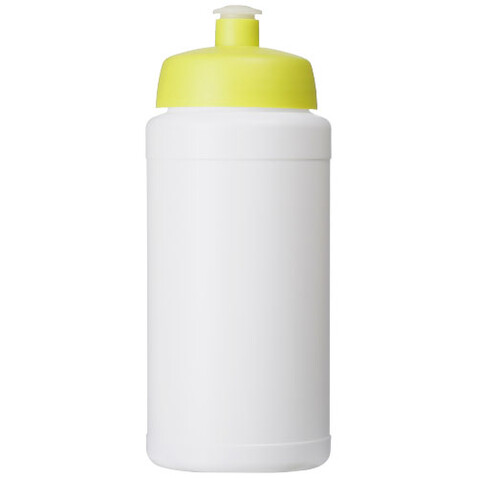 Baseline® Plus 500 ml Flasche mit Sportdeckel, weiss, limone bedrucken, Art.-Nr. 21068804