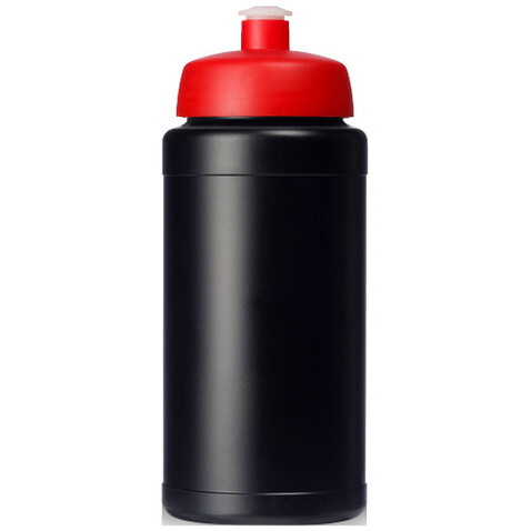 Baseline® Plus 500 ml Flasche mit Sportdeckel, schwarz, rot bedrucken, Art.-Nr. 21068814 Baseline® Plus 500 ml Flasche mit Sportdeckel, schwarz, rot bedrucken, Art.-Nr. 21068814