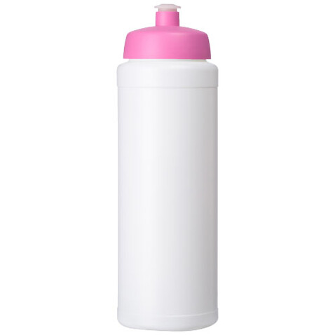Baseline® Plus grip 750 ml Sportflasche mit Sportdeckel, weiss, rosa bedrucken, Art.-Nr. 21068908 Baseline® Plus grip 750 ml Sportflasche mit Sportdeckel, weiss, rosa bedrucken, Art.-Nr. 21068908