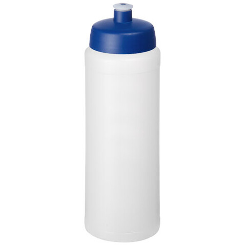 Baseline® Plus grip 750 ml Sportflasche mit Sportdeckel, transparent, blau bedrucken, Art.-Nr. 21068917