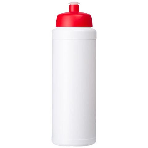 Baseline® Plus 750 ml Flasche mit Sportdeckel, weiss, rot bedrucken, Art.-Nr. 21069003