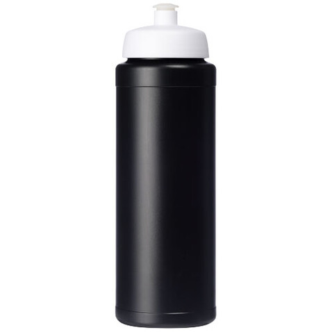 Baseline® Plus 750 ml Flasche mit Sportdeckel, schwarz, weiss bedrucken, Art.-Nr. 21069012