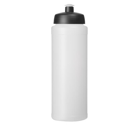 Baseline® Plus 750 ml Flasche mit Sportdeckel, transparent, schwarz bedrucken, Art.-Nr. 21069015 Baseline® Plus 750 ml Flasche mit Sportdeckel, transparent, schwarz bedrucken, Art.-Nr. 21069015