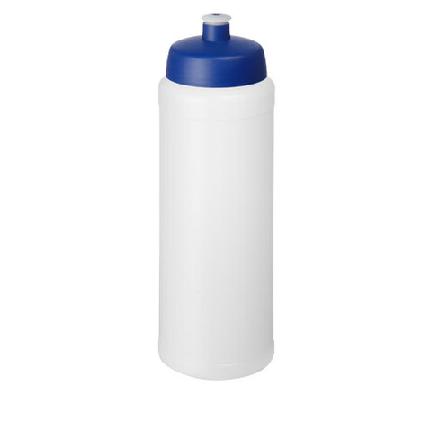 Baseline® Plus 750 ml Flasche mit Sportdeckel, transparent, blau bedrucken, Art.-Nr. 21069017